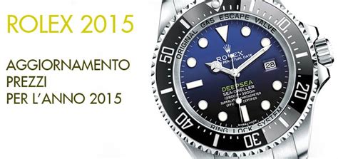 nuovo listino rolex 2015|Aggiornamento prezzi Rolex 2015 .